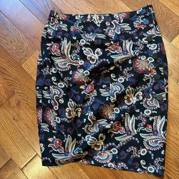 ba&sh Cassi Paisley Printed Mini Skirt Sz Small New - Picture 4 of 16